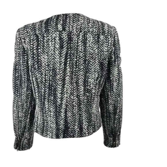 CABI Black& Gray Tweed Over the Moon Mockingbird Jacket size 4 - Picture 2 of 13
